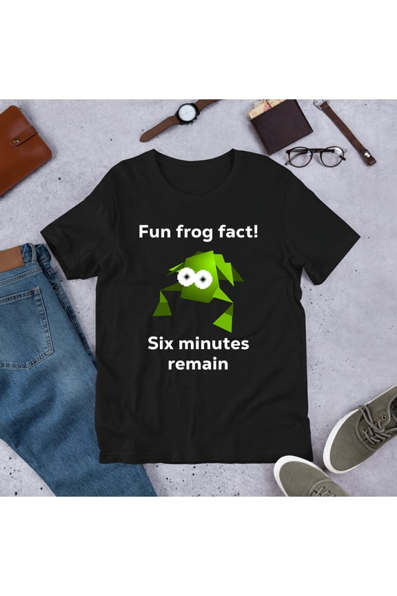 Fun Frog Fact T-Shirt Funny Frog Meme Graphic Tee, Silly Frog Humor Shirt, Frog Lover Gift