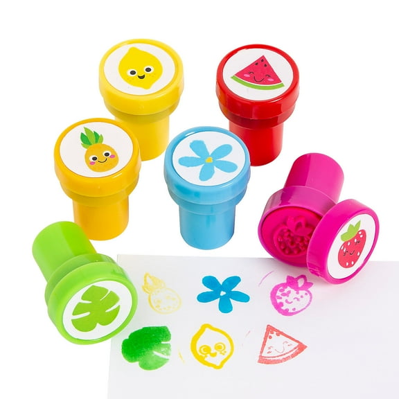 Fun Fruit Stampers, Stationery, Birthday, 24 Pieces