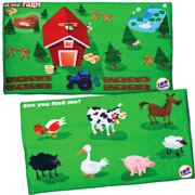 Fun and Function's Find Me Lap Pad - at The Farm - Activity Weighted Lap Pad for Children with Autism, ADHD, and Sensory Processing Disorder - 3 lb. 3x8 inches
