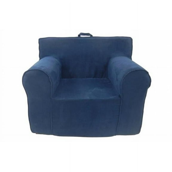The Ultimate Kid's Chair Zebra-Color:Navy Blue Micro