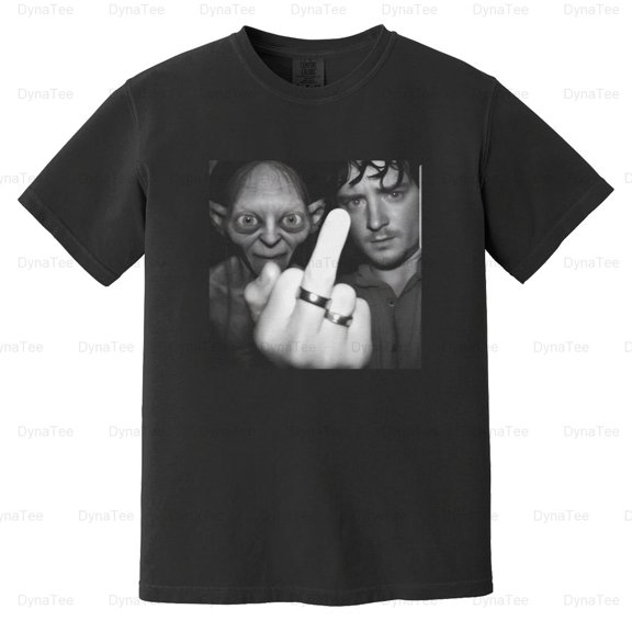 Fun Gollum Frodo Graphic Humorous Lord Rings Hobbit Movie Fan Comfort Color T-Shirt Unisex, up to 4XL