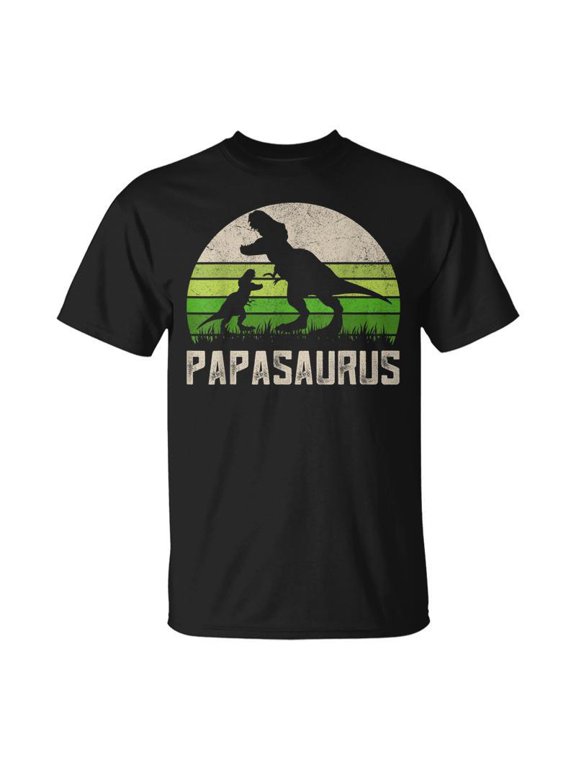 Fun Grandpa Papasaurus Fathers Day Dinosaur Grandkids TShirt