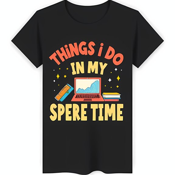 Fun Graphic Black T-Shirt for Study Lovers & Stylish Design