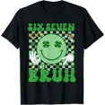 thumbnail image 1 of Fun Green Smiley Face T-Shirt with Four-Leaf Clover for St. Patrick's Day Celebration, 1 of 5