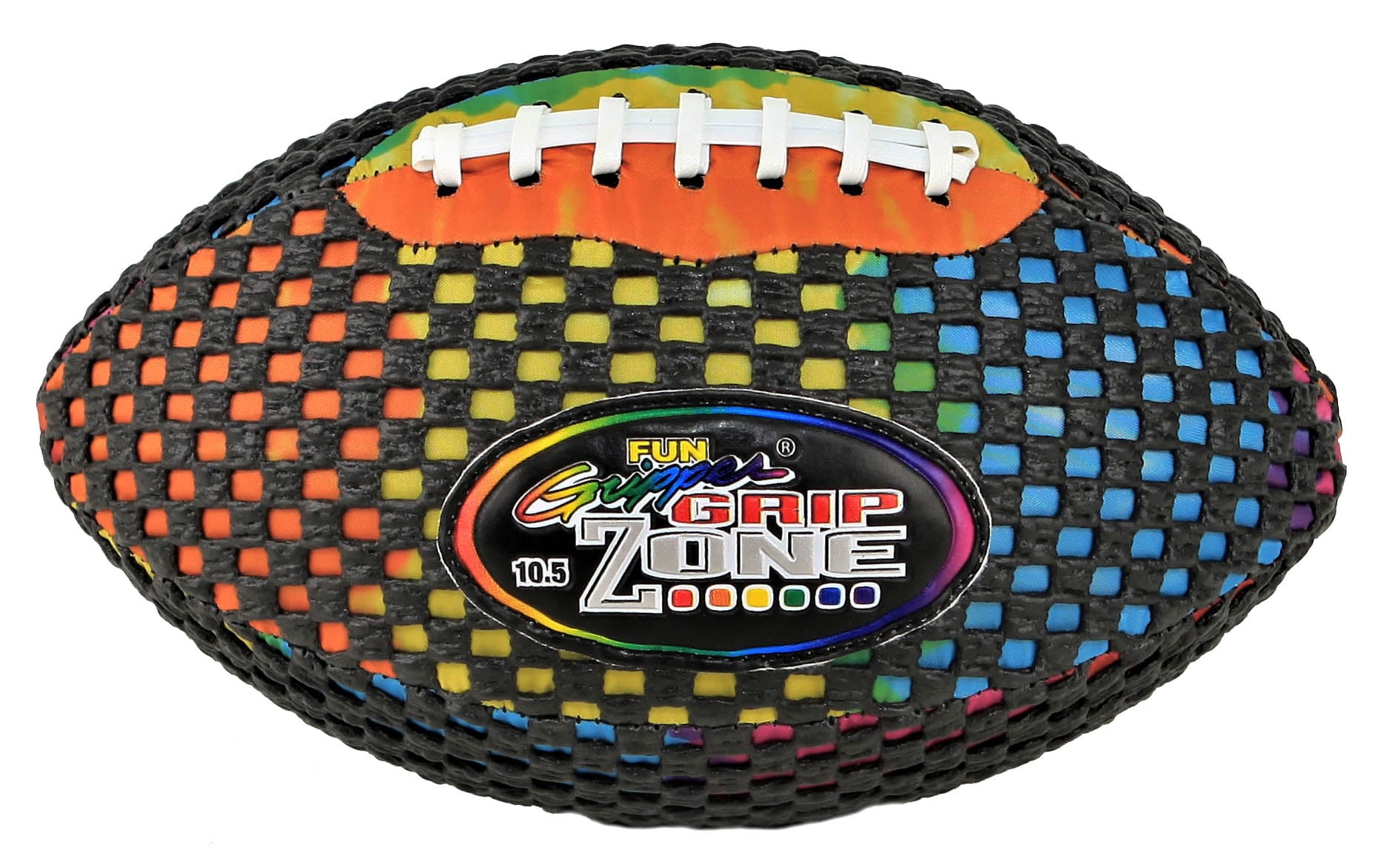 Fun Gripper Tie Dye 10.5" Football, Size 6 (Junior) by: Saturnian 1