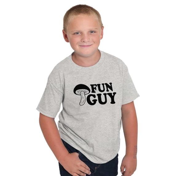 Fun Guy Fungi Mushroom Nerdy Geeky Boys Kids T Shirt Tees Tops Teen Brisco Brands S