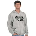 thumbnail image 1 of Fun Guy Fungi Mushroom Nerdy Geeky Zip Hoodie Sweatshirt Men Brisco Brands M, 1 of 6