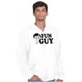 thumbnail image 1 of Fun Guy Fungi Mushroom Nerdy Geeky Zip Hoodie Sweatshirt Men Brisco Brands S, 1 of 6