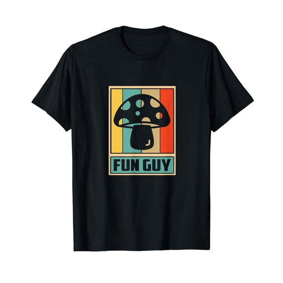 Fun Guy Mushroom design- Vintage Retro Mushroom T-Shirt
