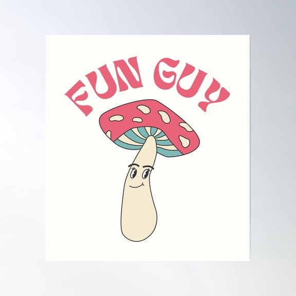 Fun Guy Poster Wall Art, Modern Wall Decor, 16x16 UNFRAMED