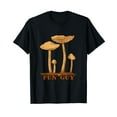 thumbnail image 1 of Fun Guy funny mushroom Cotton T-Shirt Black, 1 of 5