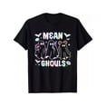 thumbnail image 1 of Fun - Halloween - Ghost Graphic Tee, Tops Has "MEAN GHOULS" Text, Round Neck Regular Fit T - shirts, Size(S - 5XL), 1 of 5