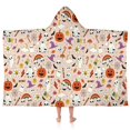 thumbnail image 1 of Fun Halloween Pattern Hooded Bath Towel，50"x30" for Ages 3 To 12 Kids, Quick Dry Lightweight Soft Microfiber Hood Beach Towel Cover Up for Kids, 1 of 7