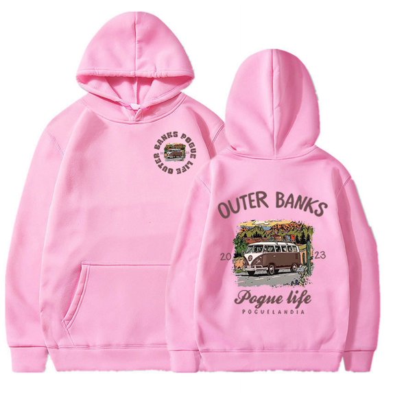 Fun Humor Personalized Novelty Printing American TV Series Outer Banks 3 Hoodie Pogue Life Paradise Men's and Women's Pullover Hooded Sweater