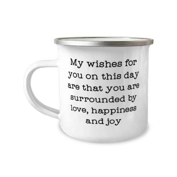 Fun Husband 12oz Camper Mug, My wishes for you on this day are that you are surrounded, For Husband, Present From Wife, For Husband