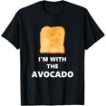 thumbnail image 1 of Fun "I'm with the Avocado" Toast Halloween Costume T-Shirt, 1 of 4