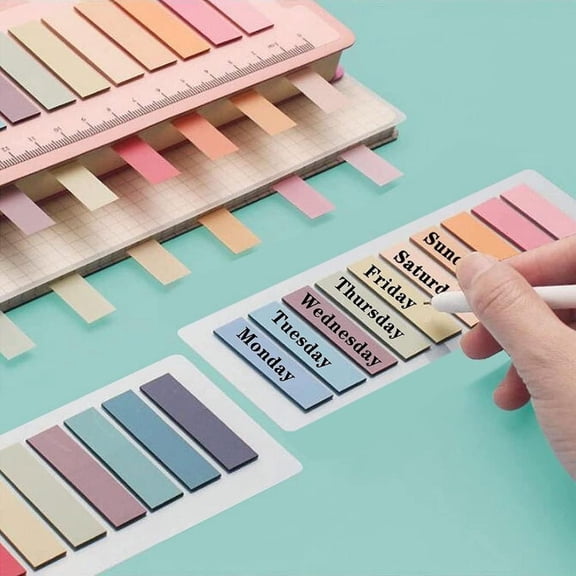 Fun Icon Translucent Note Tabs for Books and Office