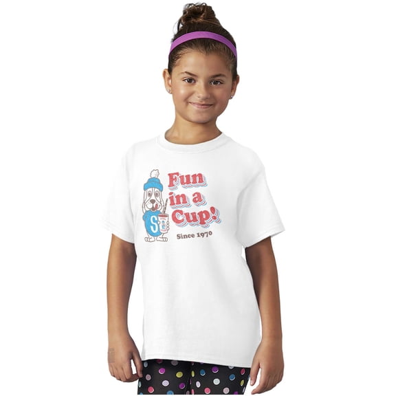 Fun In A Cup Slush Puppie Logo Crewneck T Shirts Boy Girl Teen Brisco Brands L