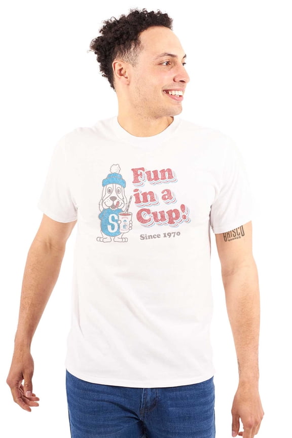 Fun In A Cup Slush Puppie Logo Men's Graphic T Shirt Tees Brisco Brands M