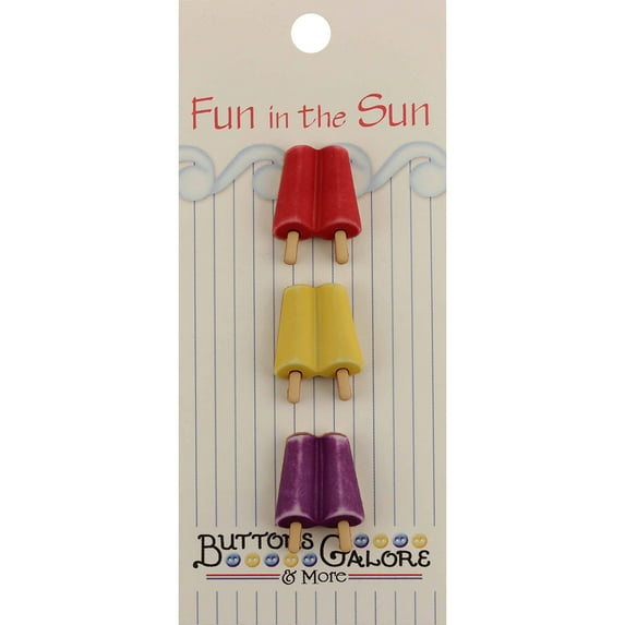 Fun in the Sun Popsicles Button Pack