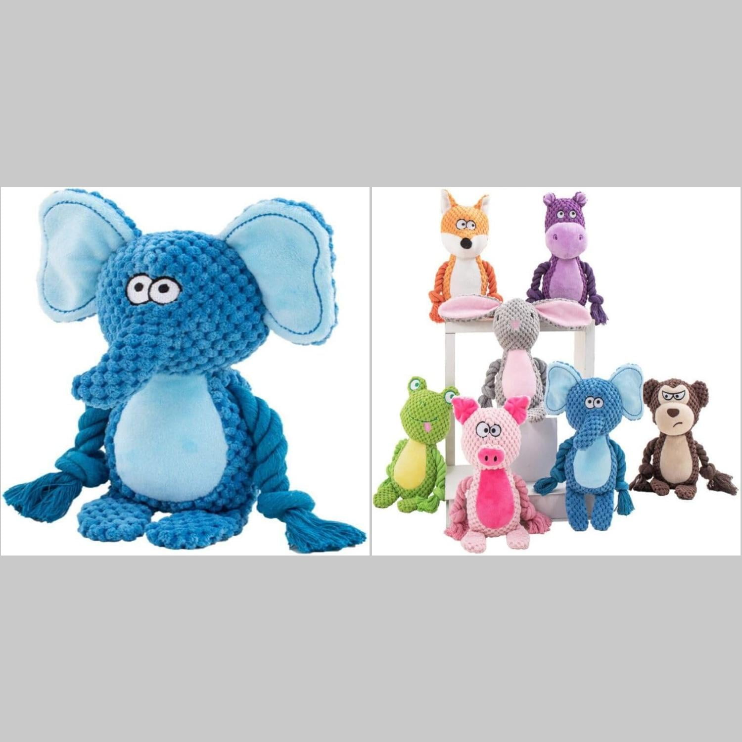 Fun Interactive and Durable Blue Elephant Pig Hippo Frog Bunny and ...