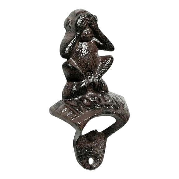 Fun Iron Monkey Bottle Opener Hanging Wall Art For Kitchen And Workspaces Decoration Decorative Ornament