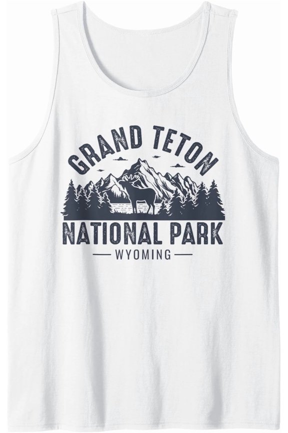 Fun Jackson Hole Wyoming Grand Teton Mountains. Jenny Lake. Tank Top Size S-3XL