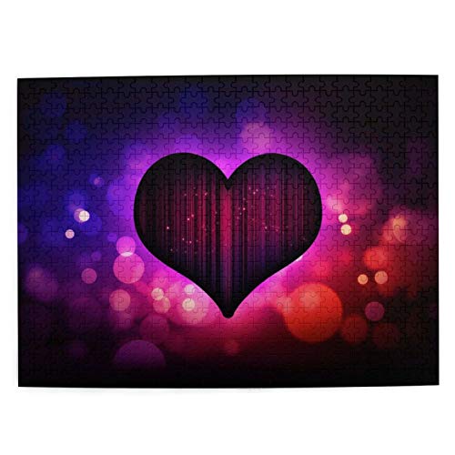 Fun Jigsaw Puzzle for Adults 1000 Pieces Red Love Heart Valentine's Day