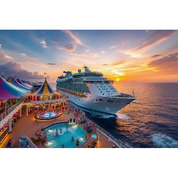 Fun Jigsaw Puzzle for Adults 1000 Pieces Carnival Cruise Wooden Puzzles Best Brain Exercises Educational Gift Home Decor