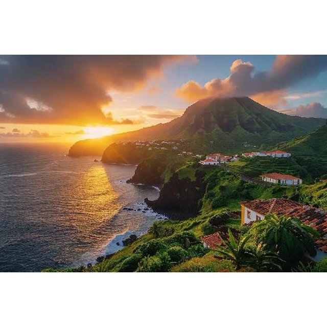 Fun Jigsaw Puzzle for Adults 1000 Pieces Island of Terceira Azores