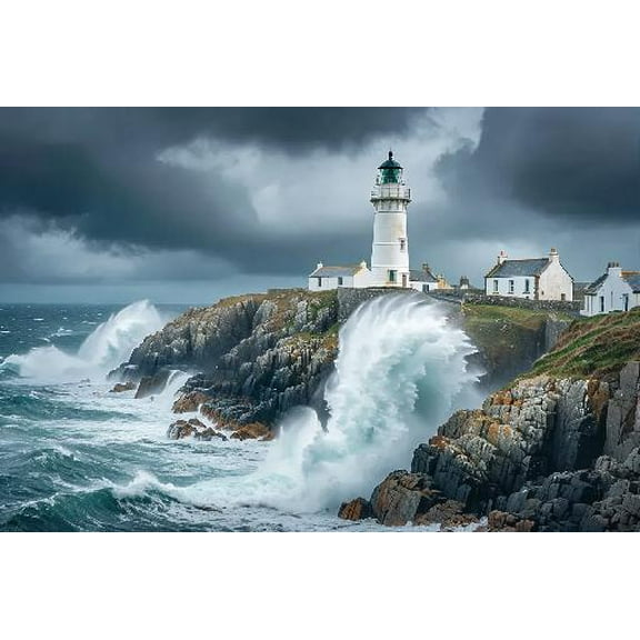 Fun Jigsaw Puzzle for Adults 300 Pieces Fanad Head Lighthouse Portsalon Ireland Wooden Puzzles Best Brain Exercises Educational Gift Home Decor