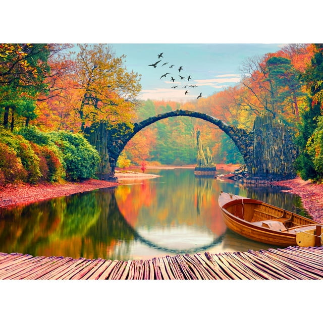 500-Piece Wooden Jigsaw Puzzle – Clock Tower Design, Adult Brain Teaser, 20.5x15 Inch