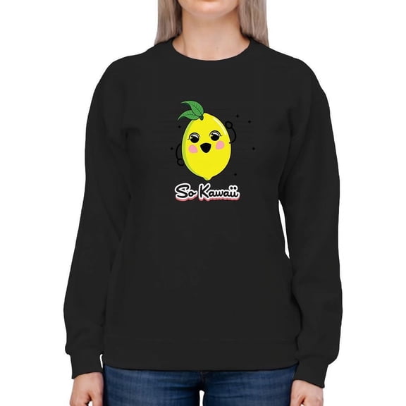 Fun Kawaii Lemon Graphic Women's Sweatshirt