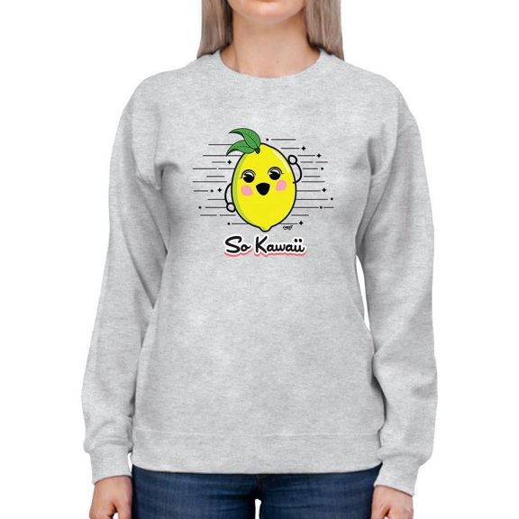 Fun Kawaii Lemon Graphic Women's Sweatshirt