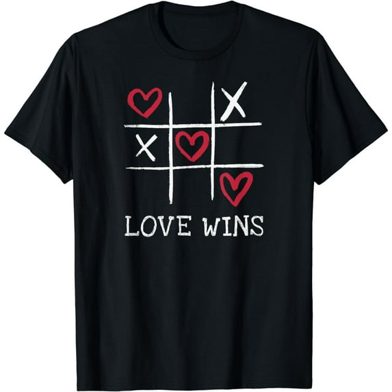 Fun LOVE WINS Love Always Wins Valentine's Day T-Shirt