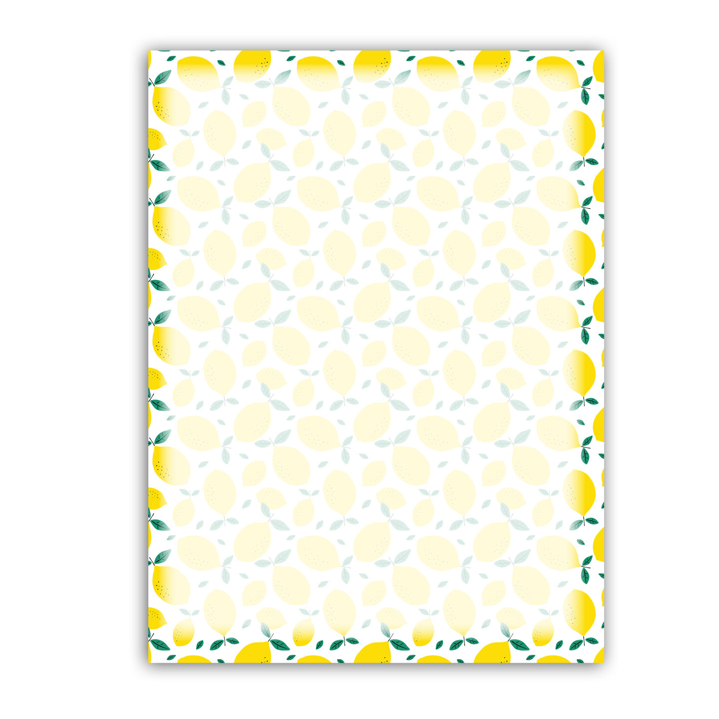 Fun Lemon Stationery - 8.5 x 11 - 60 Letterhead Sheets - B6540 ...