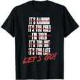 thumbnail image 1 of Fun Let's Go Exercise No Excuse Workout Motivational Fitness T-Shirt Black Large, 1 of 4