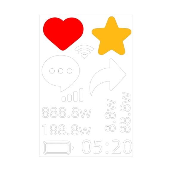Fun Like & Follow Stickers - Self - Adhesive Car Decals with Hyperlink - like Designs for Social Media Lovers, Vehicle Decor Enthusiasts, Car Window Styling, Daily Commute, Road Trip
