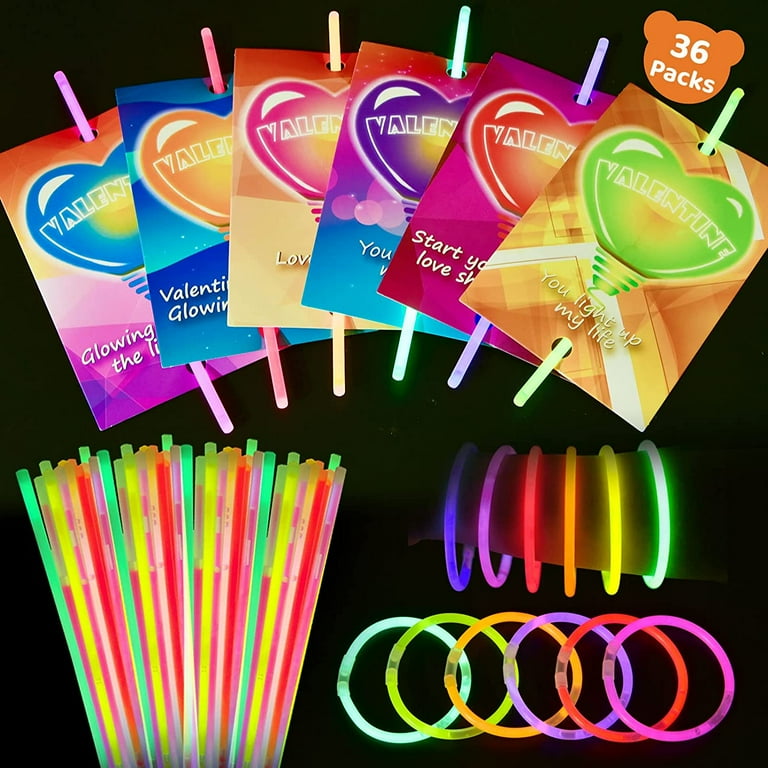 36 Pack] 16 oz Glow Cups with Multi Color Neon Glow Sticks for Partie –  Impresa Products
