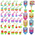 thumbnail image 1 of Fun Little Toys 36Pcs Valentine Popit with Cards with Pop Bubble Keychain Fidget Toys Pop Keychain Stress Anxiety Relief Toy for Kids Valentine's Day Classroom Exchange Prizes, Party Favors, 1 of 7