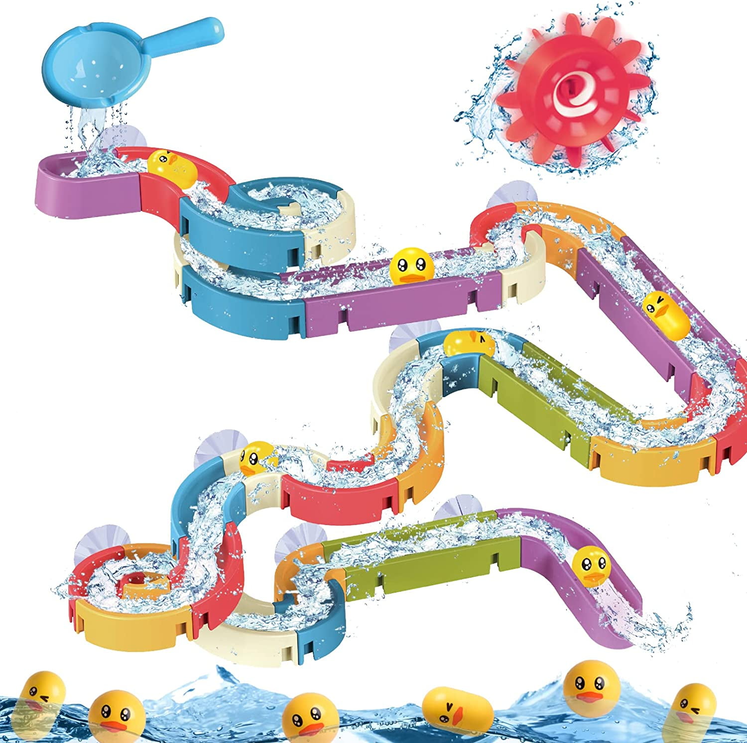 Baby Bath Toys, Wall Track Building Set For Kids Ages 4-8,diy Take Apart  Set Shower Birthday Gifts For Boys And Girls