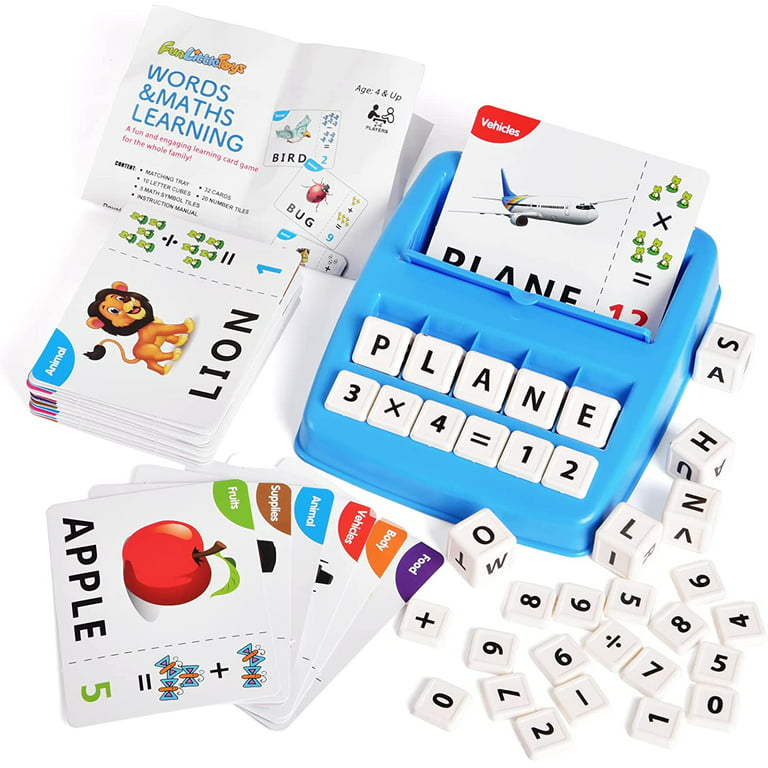Fun Little Toys Alphabet Spelling Puzzle Toys,See and Spell Learning Toys,  Preschool Educational Activities, Alphabet Recognition & Spelling Games for  Kindergarten 