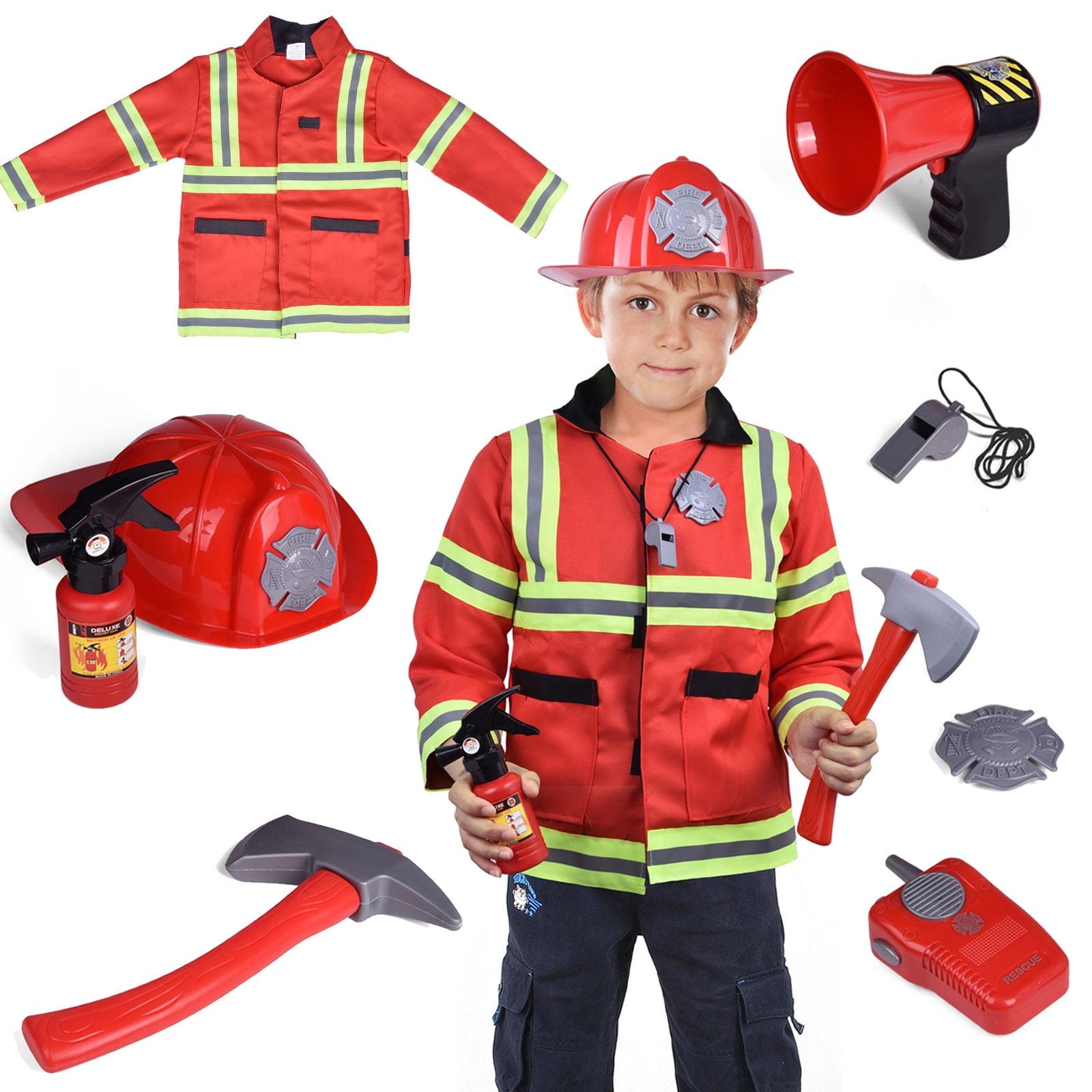 Mud Pie Kids Gifts Fireman Fire Fighter Dress Up Set - Digs N Gifts