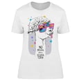 thumbnail image 1 of Fun Llama In A Unicorn Mask T-Shirt Women -Image by Shutterstock, Female Small, 1 of 2