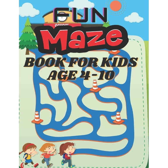 Fun Maze Book For Kids: Amazing Mazes: Puzzles, Riddles, and Magic for Young Wizards, (Paperback)