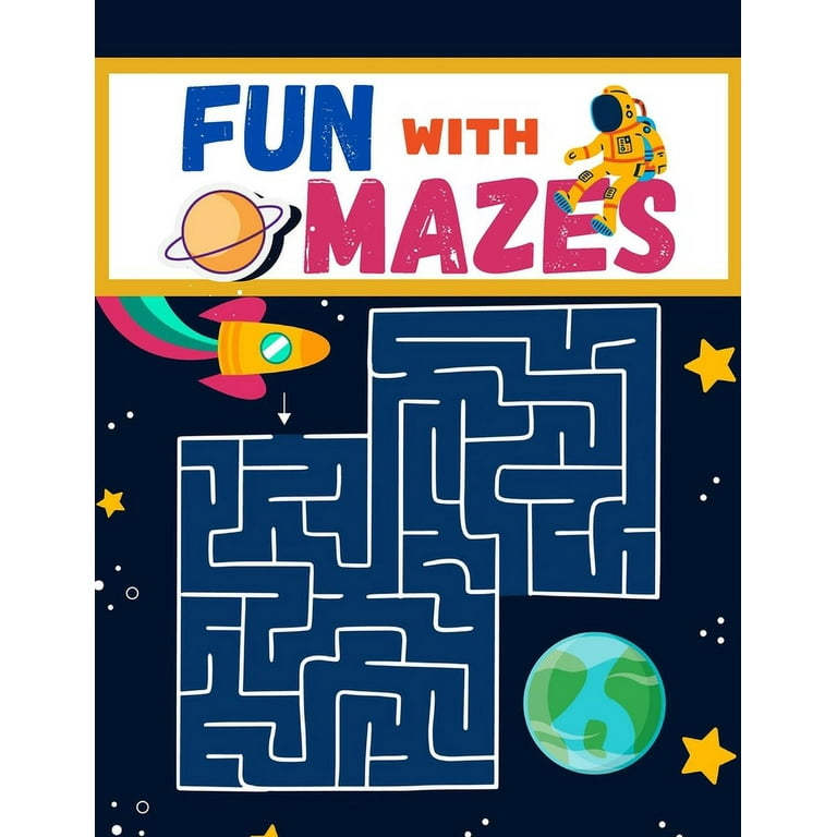 Maze Book For Kids Ages 4-8: Fun Extra Tricky Maze Game Beginner