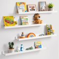 thumbnail image 1 of Fun Memories 36" 4pack Solid Wood Floating Shelves for Wall Decor,White, 1 of 7