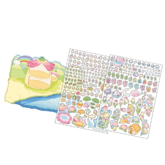 Fun Miniature Rainbow Land Chocolate Factory Sticker for Scrapbooking Journal Notebook Photo Album Phone Case