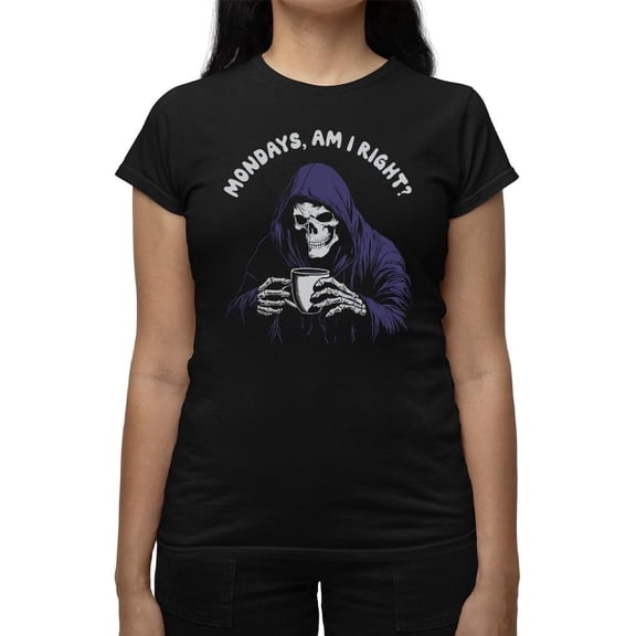 Fun Mondays Skeleton Graphic Tee T-shirt Women's