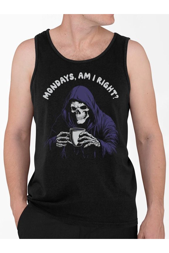 Fun Mondays Skeleton Graphic Tee Tank Top Men's